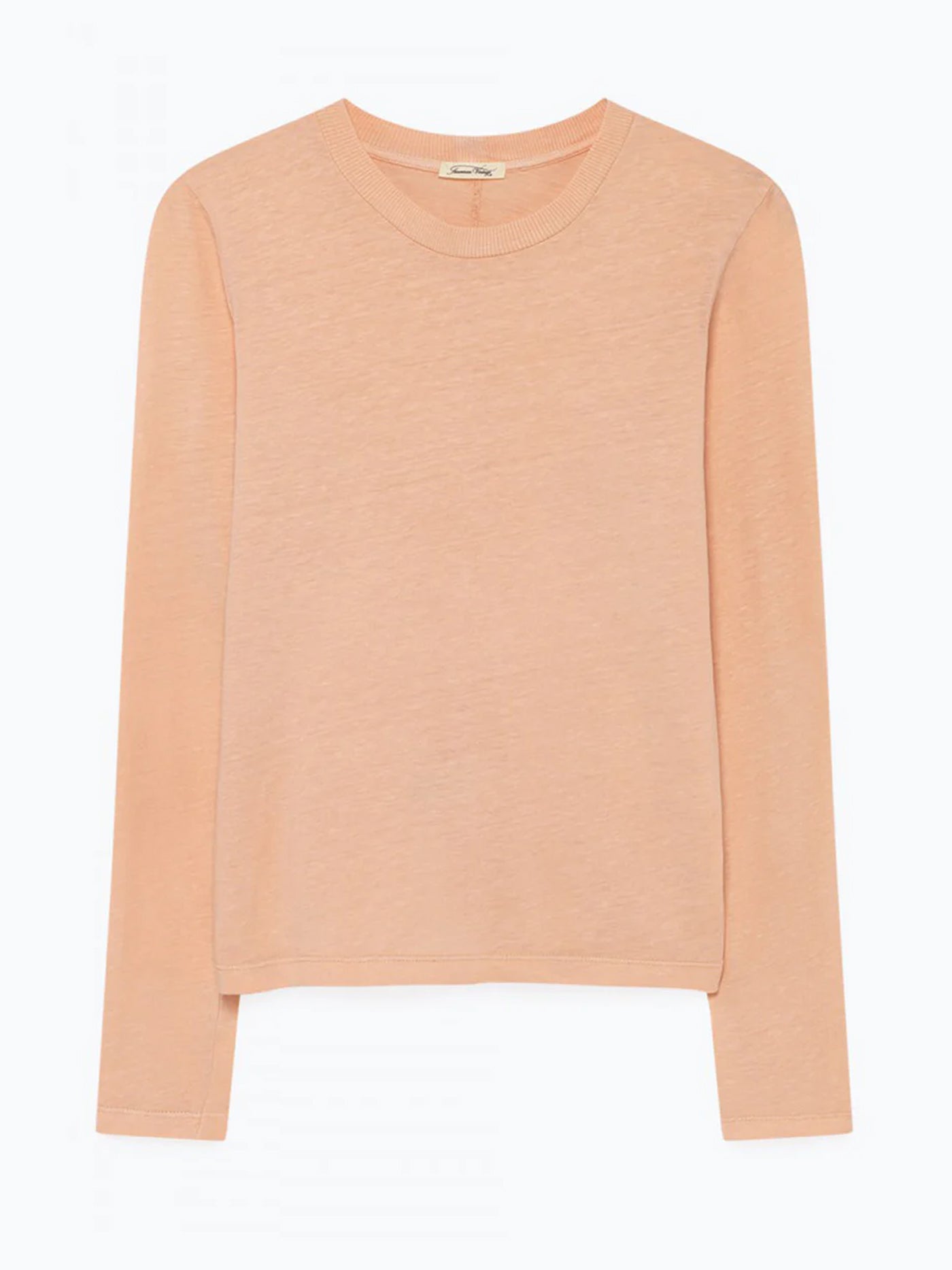 Long Sleeve Round Neck Tee in Vintage Carnation