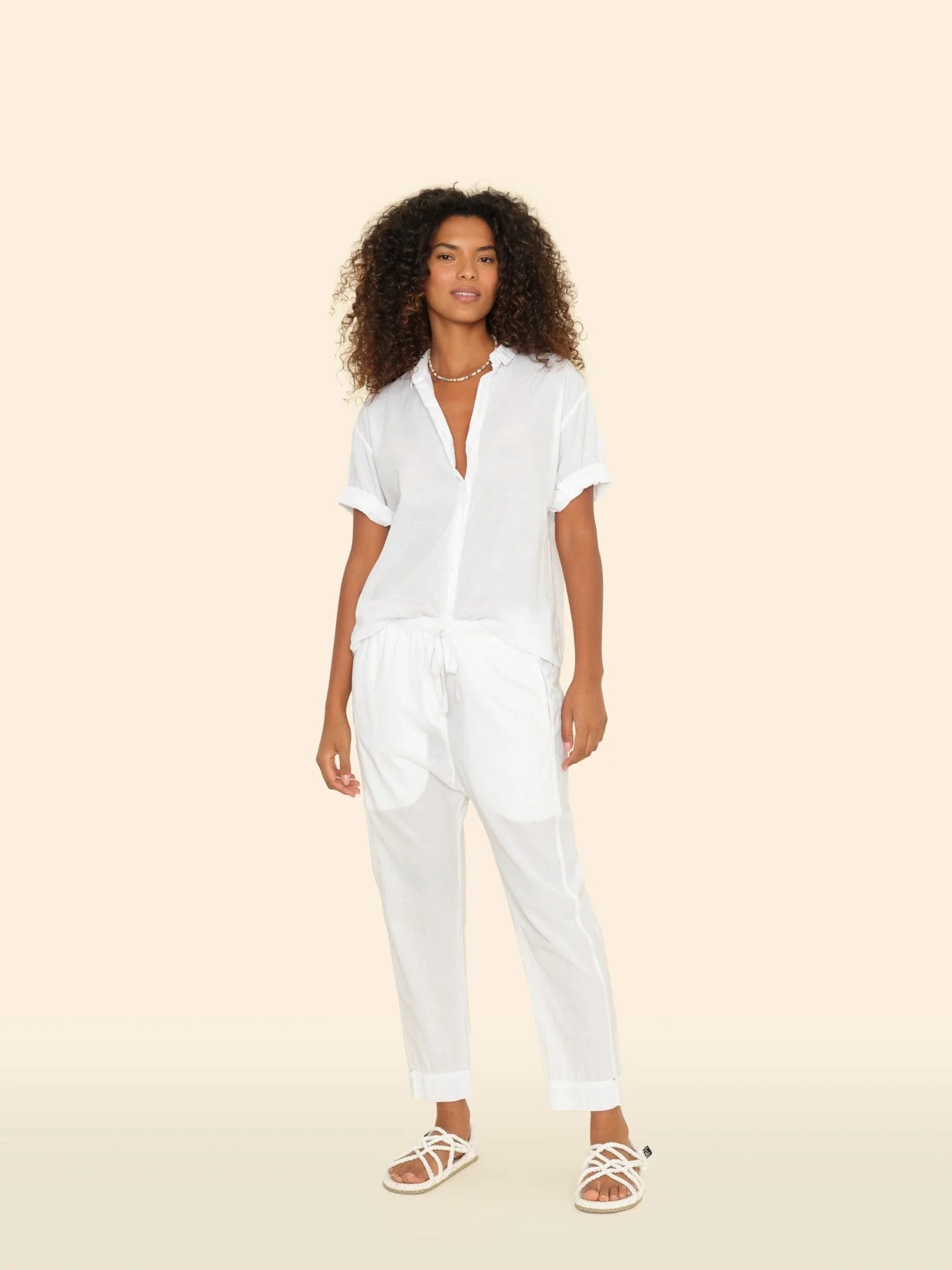 Xirena White Draper Pant