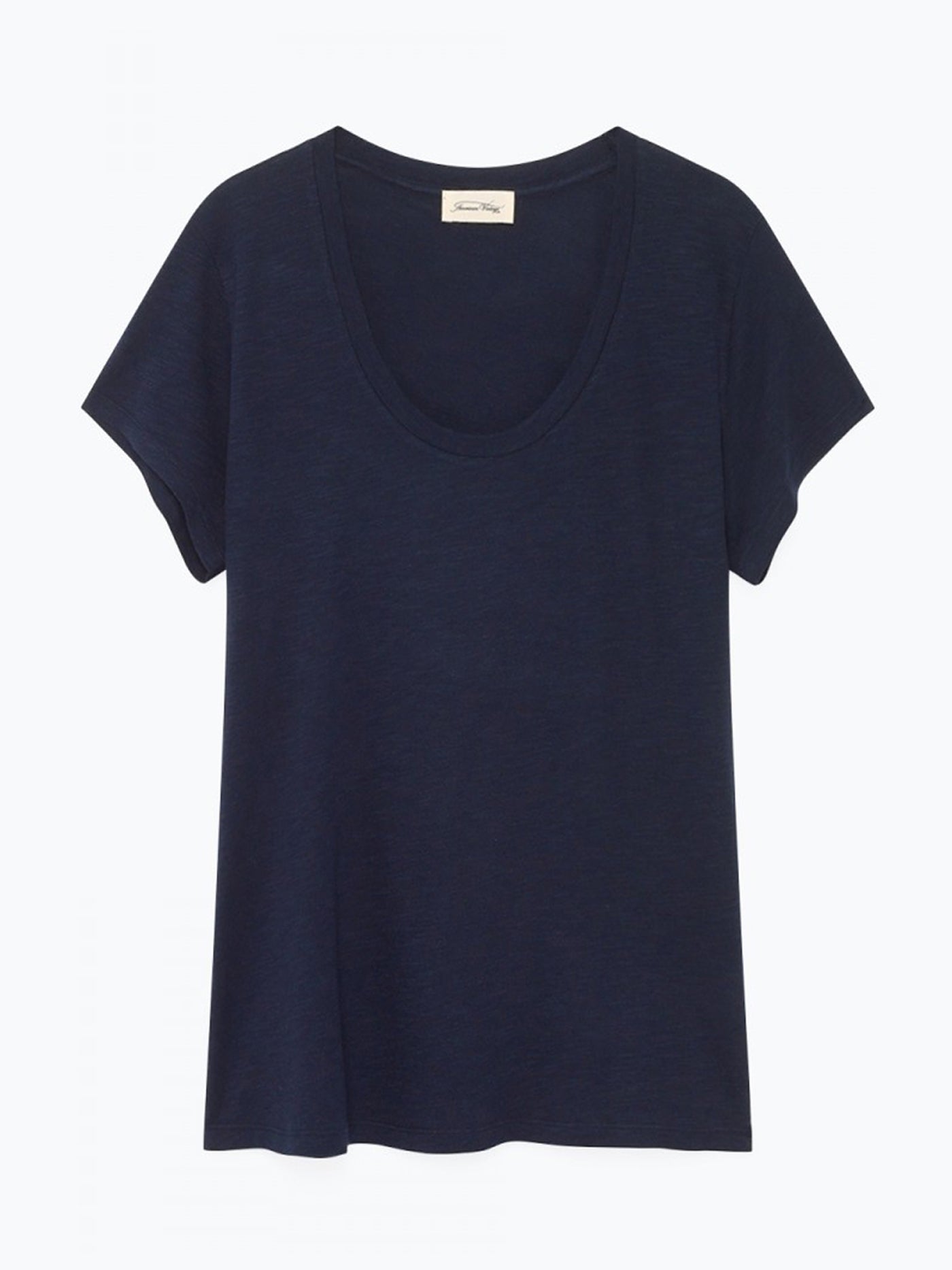 Navy Scoop Neck Tee