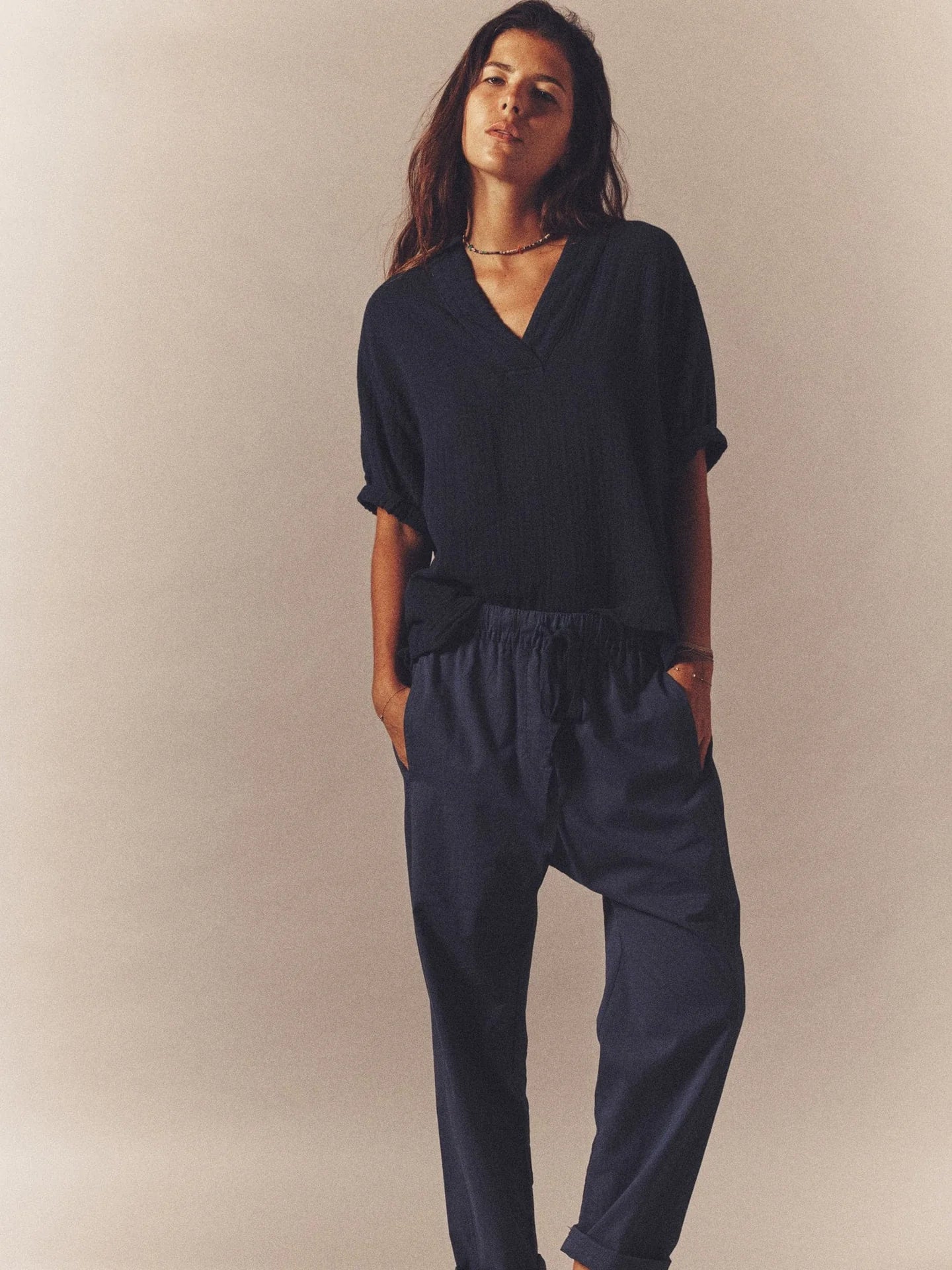 Xirena Navy Draper Pant