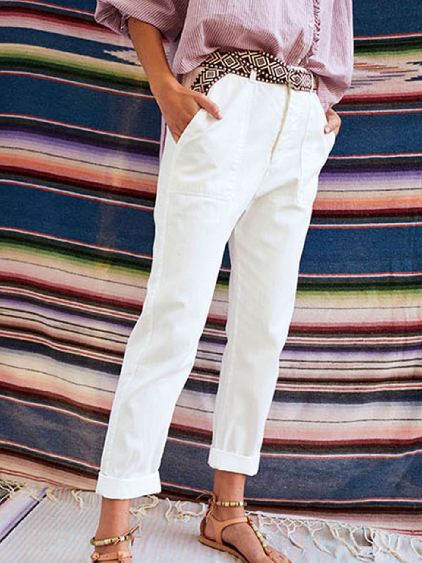 Xirena White Wash Tucker Pant