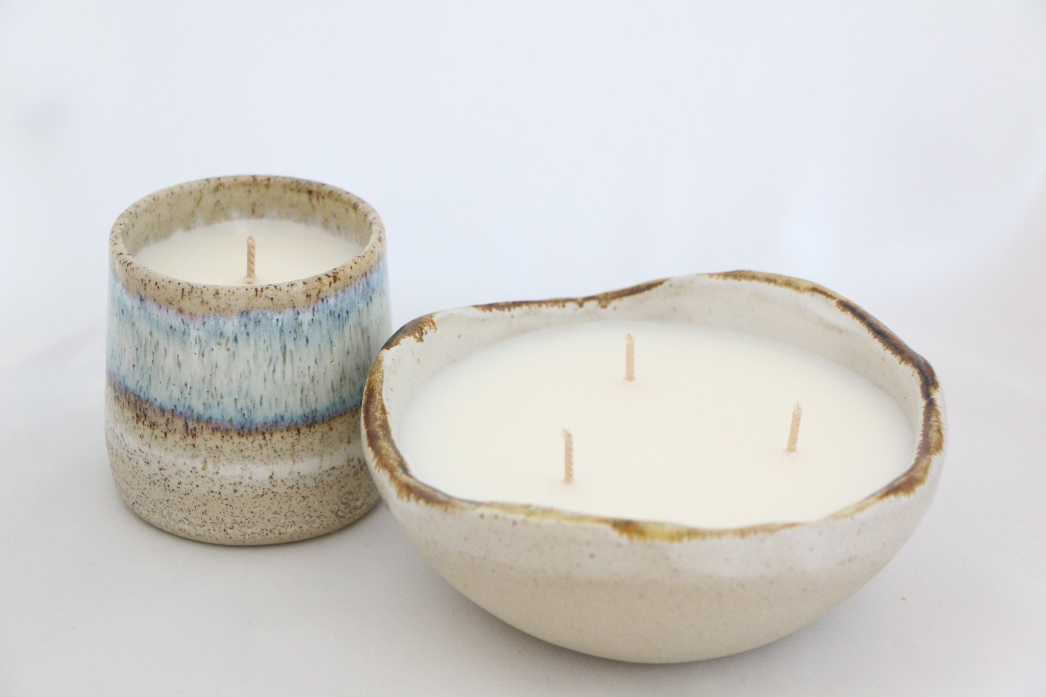 Sand Ceramic Bowl Candle