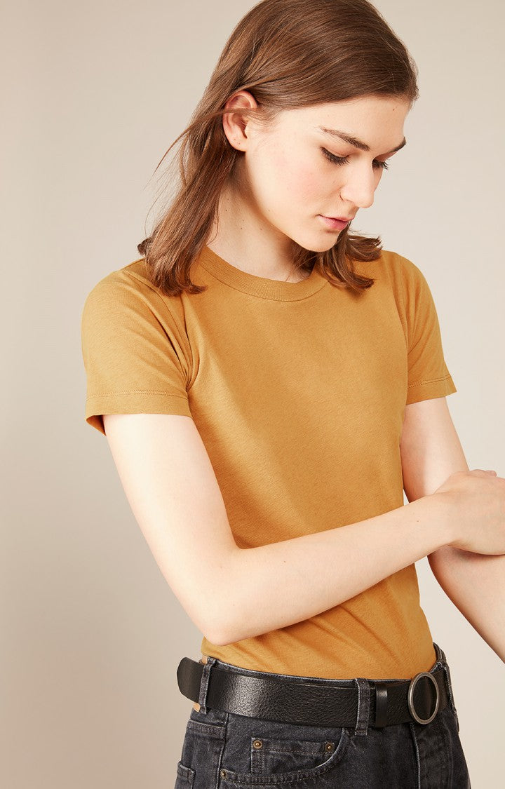 Vintage Carbon Slim Fit Round Neck Tee (S)