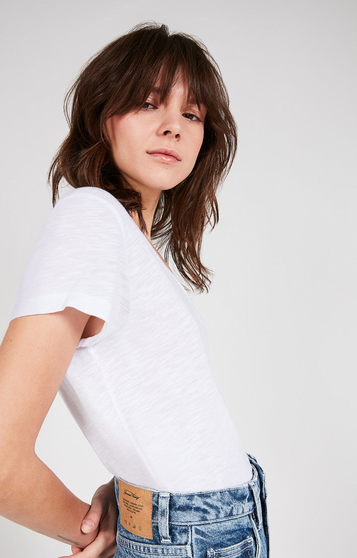 Carbon Scoop Neck Tee