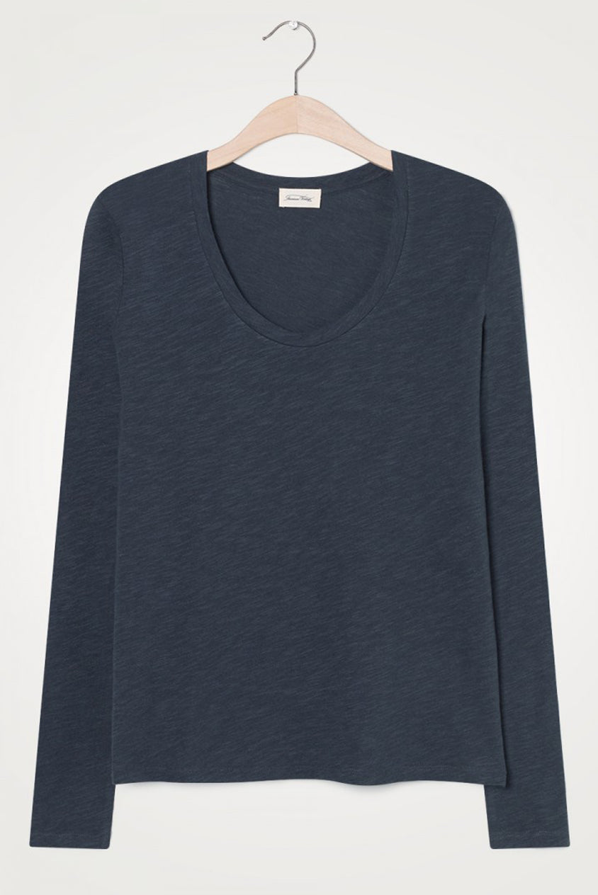 Carbon Long Sleeve Round Neck Tee (Medium)