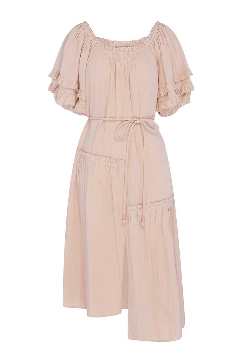 Pink Martina Ruffle Dress