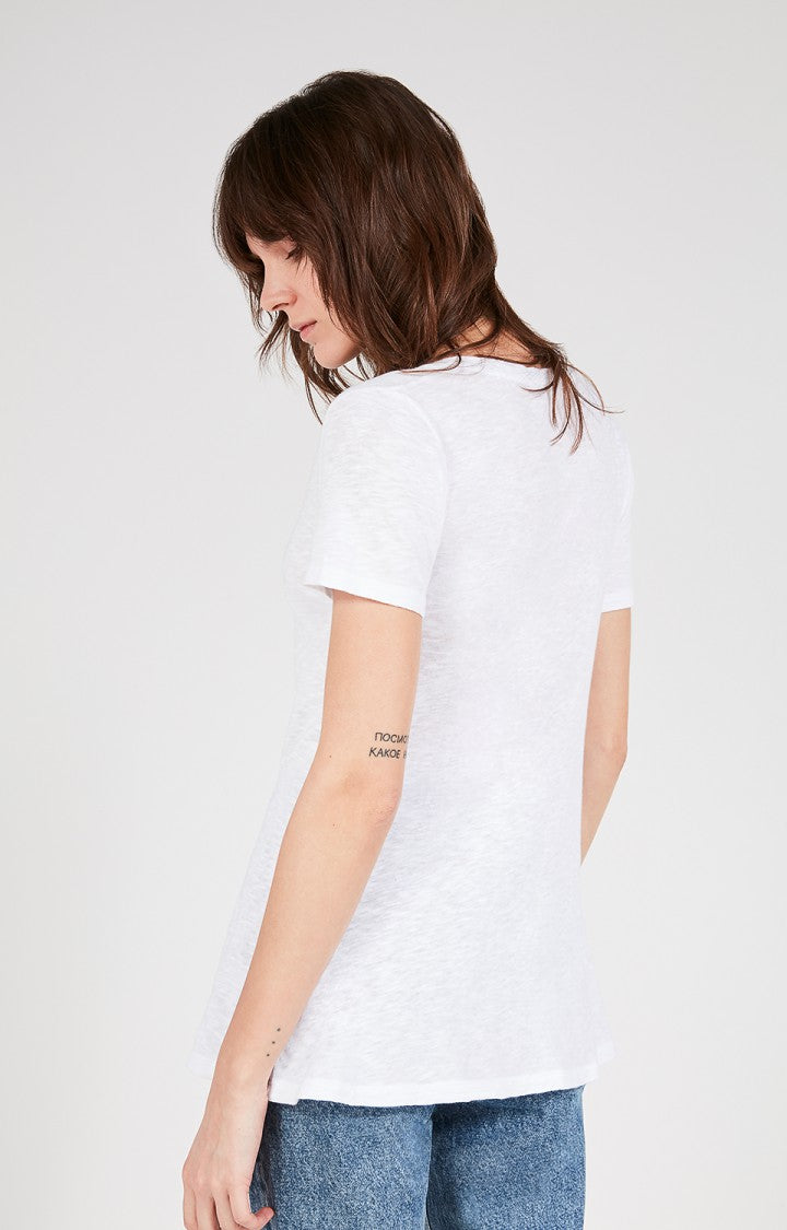 Heather Grey Vee Neck Tee